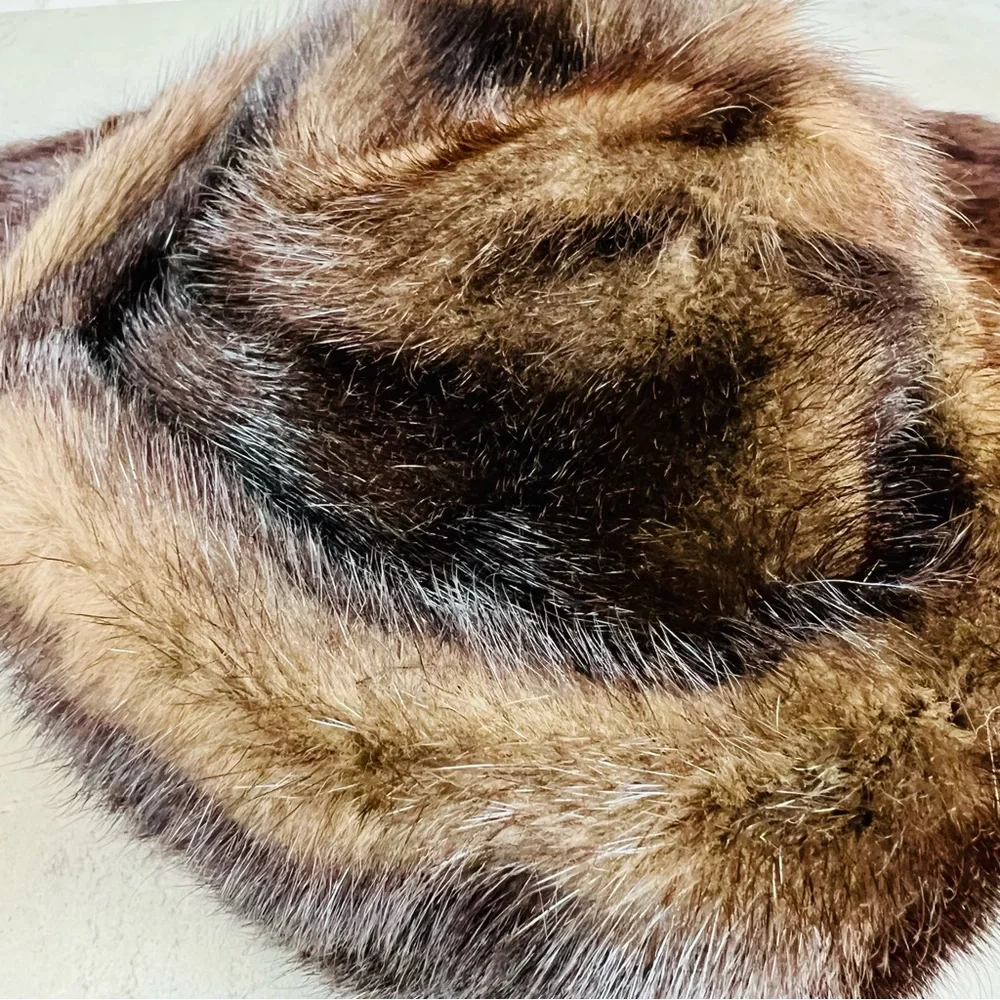 Vintage Genuine Mink Fur Hat and Collar - Picture 6 of 12